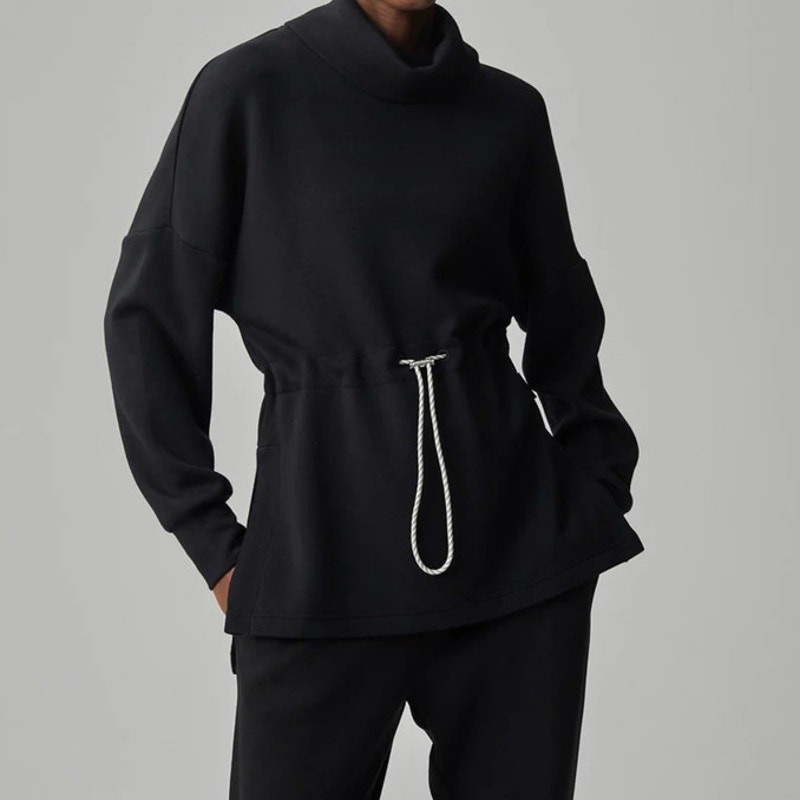 NWT Varley Double Soft Freya Sweatshirt Black M NWT Varley Double Soft Freya Sweatshirt Black M