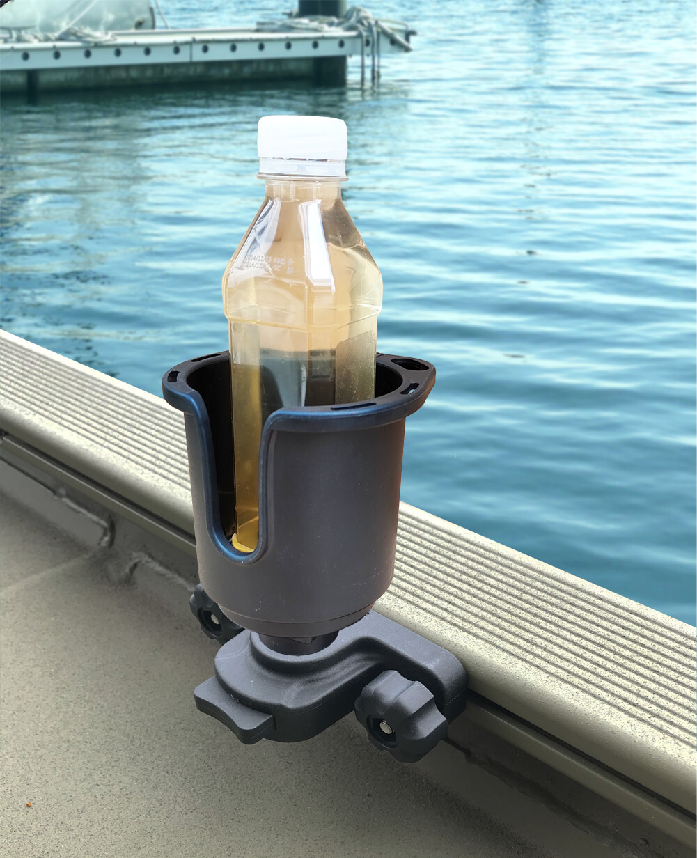 Brocraft Boat 90 Degree Gunnel Track Drink Holder / Lund sport Track cup holder