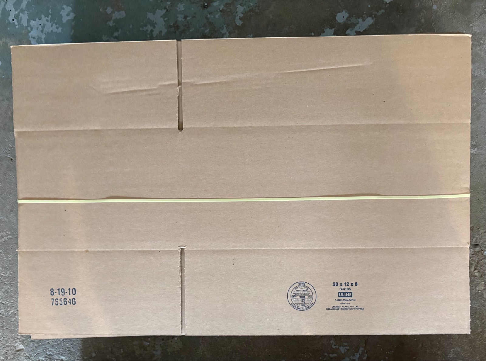 20 - 20 x 12 x 8 ULine Shipping Boxes Packing Moving Storage Mailing Box