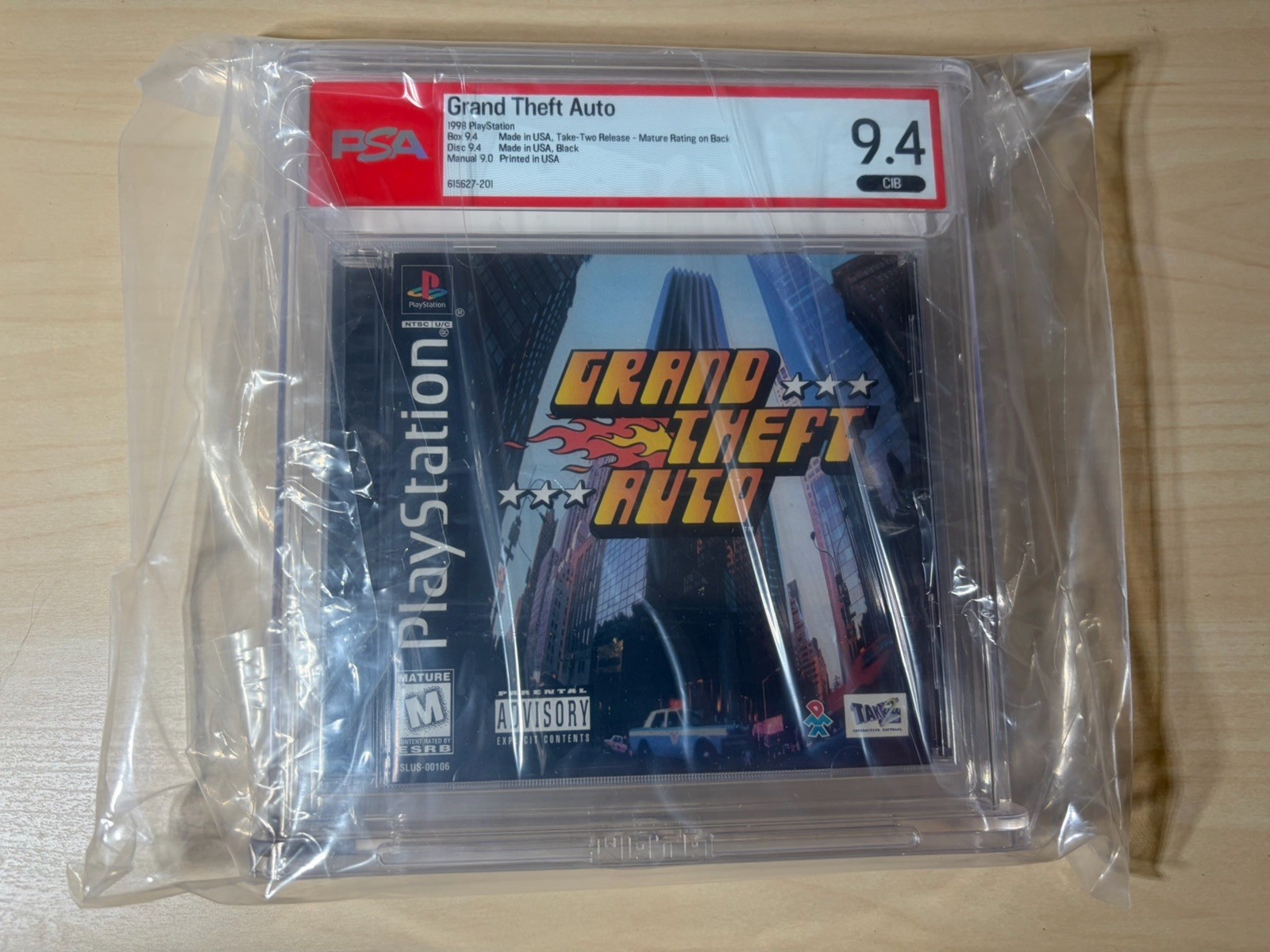 Grand Theft Auto - Sony PlayStation PS1 - Complete - PSA 9.4 Grand Theft Auto - Sony PlayStation PS1 - Complete - PSA 9.4