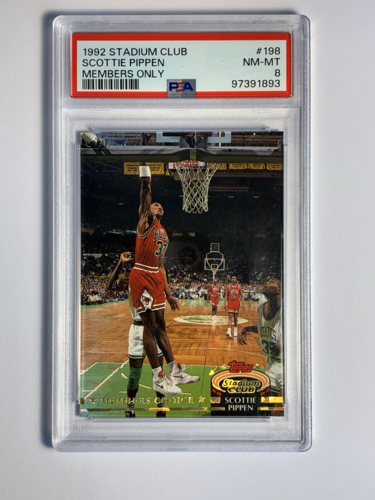1992-93 Stadium Club #198 Scottie Pippen Members Only PSA 8⭐️6 NBA🏆MVP Sharp 1992-93 Stadium Club #198 Scottie Pippen Members Only PSA 8⭐️6 NBA🏆MVP Sharp
