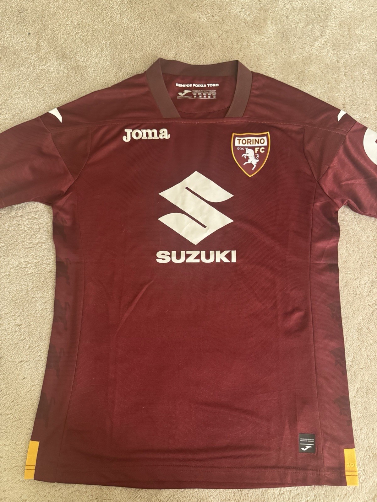 Torino FC Home Jersey 25/26 - Joma Soccer - Men Medium