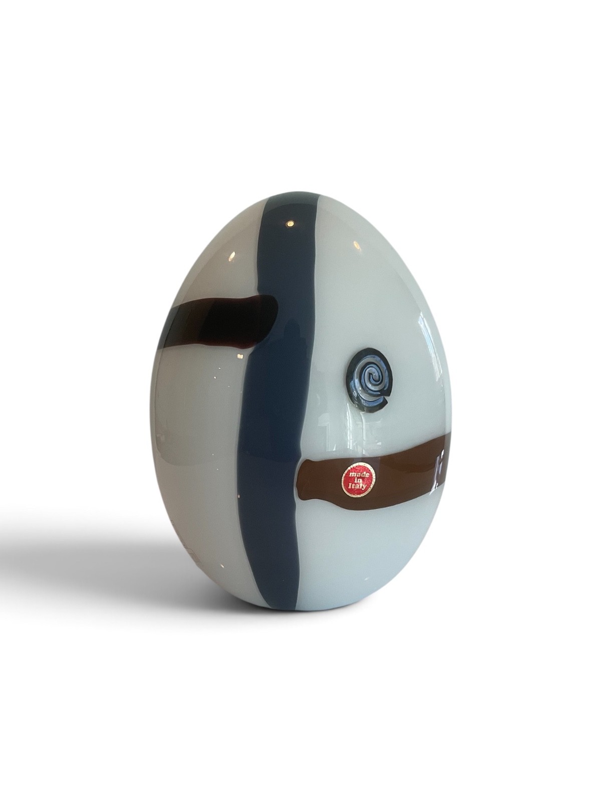 Lino Tagliapietra Murano Art Glass Egg Sculpture Effetre signed numbered Lino Tagliapietra Murano Art Glass Egg Sculpture Effetre signed numbered