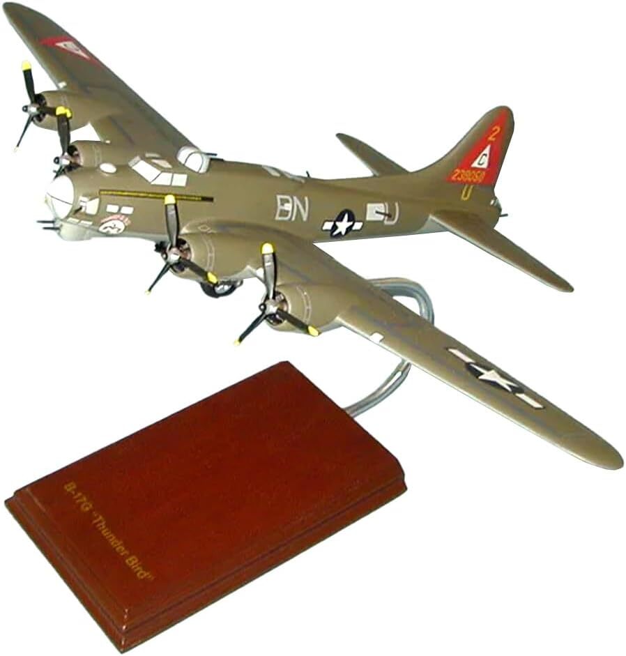 USAAF Boeing B-17G Flying Fortress Thunderbird Desk Model 1/60 WW2 SC Airplane