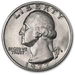 1977-D Washington Quarter BU 1977-D Washington Quarter BU