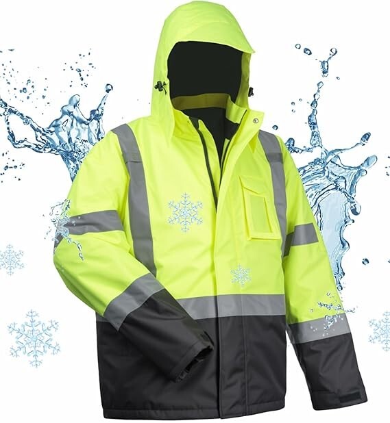 Chaquetas de seguridad 100 % impermeables para hombres chaquetas de trabajo.2025 Chaquetas de seguridad 100 % impermeables para hombres chaquetas de trabajo.2025