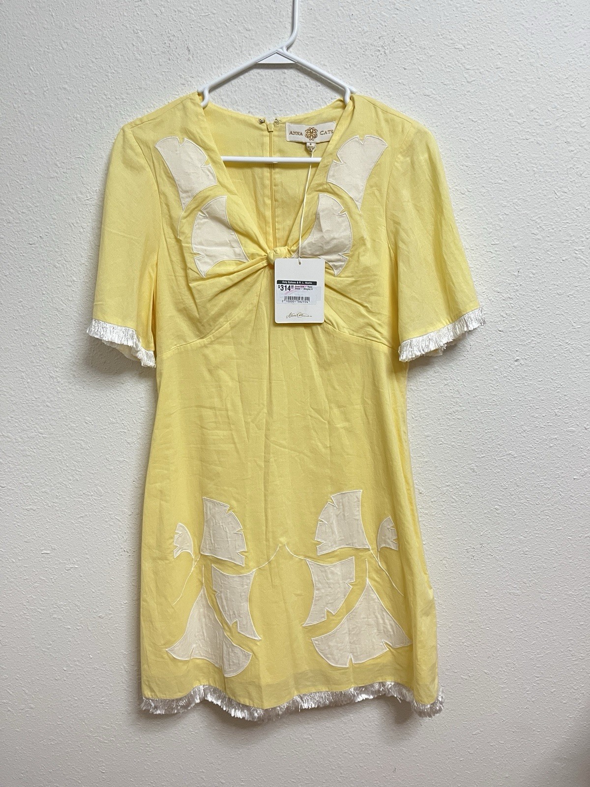NWT Anna Cate “Hazel Gingko” Fringe Trim Mini Dress Sz Small $314