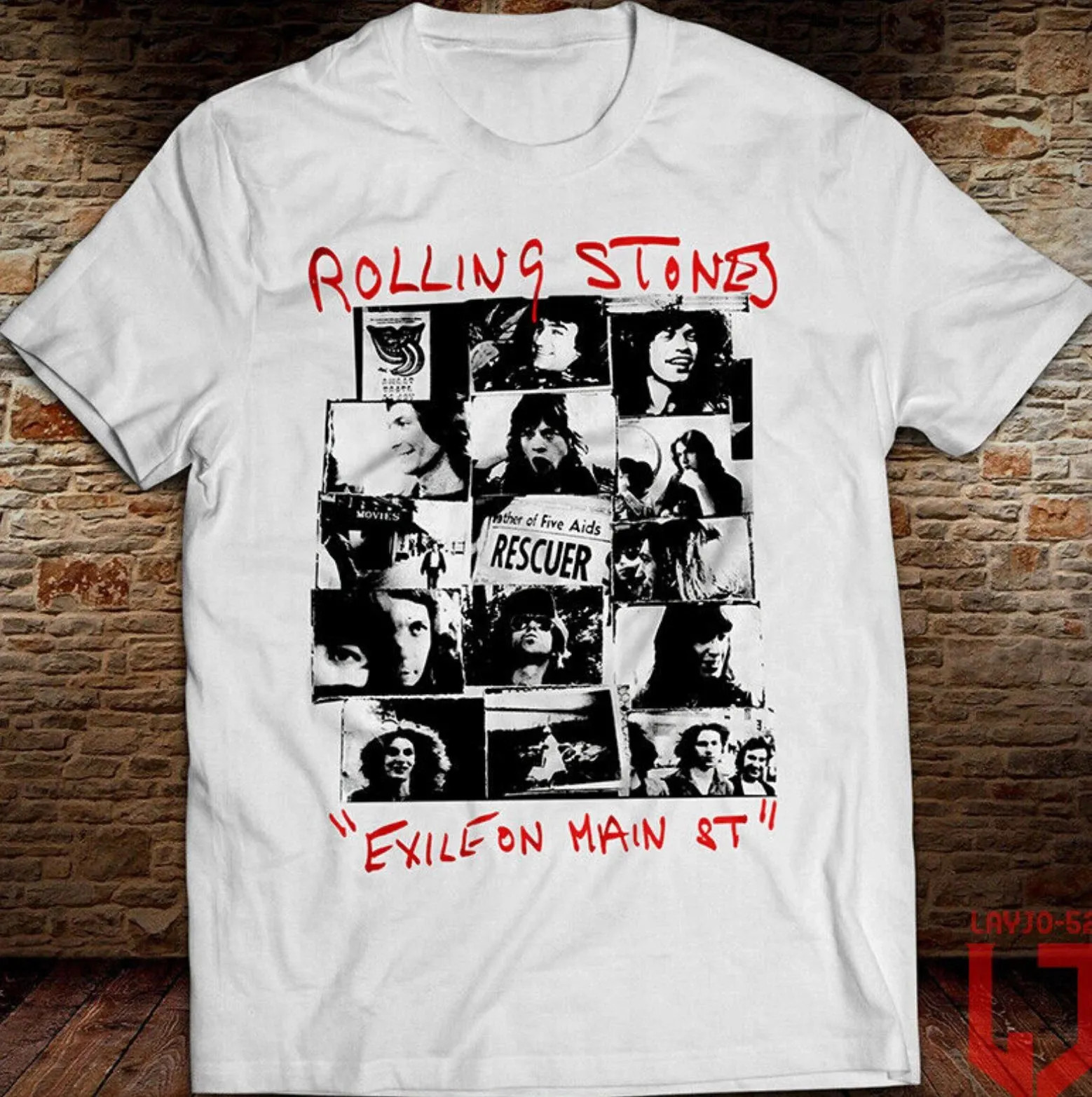 The Rolling Stones Exile on Main St Mick Jagger Keith Richards Rocks Off Shirt