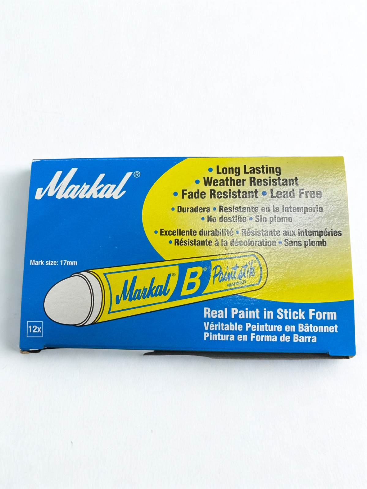 Markal 12-Pack Paintstik B Paint Markers (Made in USA) Yellow Markal 12-Pack Paintstik B Paint Markers (Made in USA) Yellow