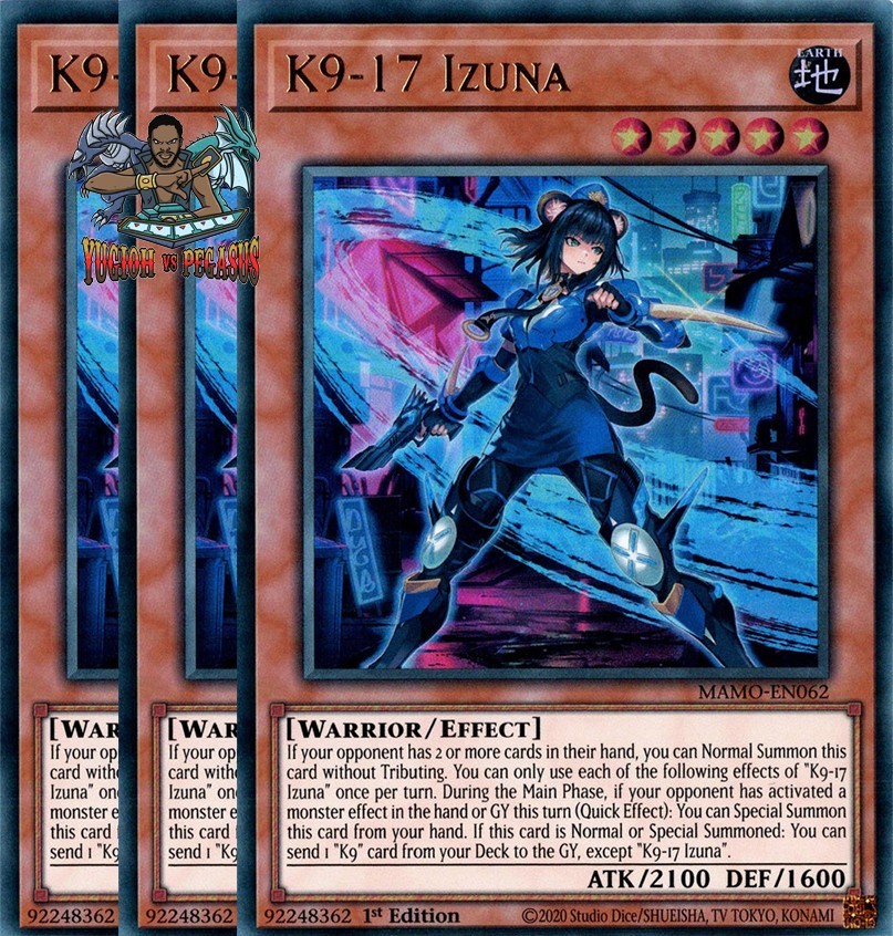 Yugioh 3x K9-17 Izuna MAMO-EN062 Ultra Rare 1st Ed NM