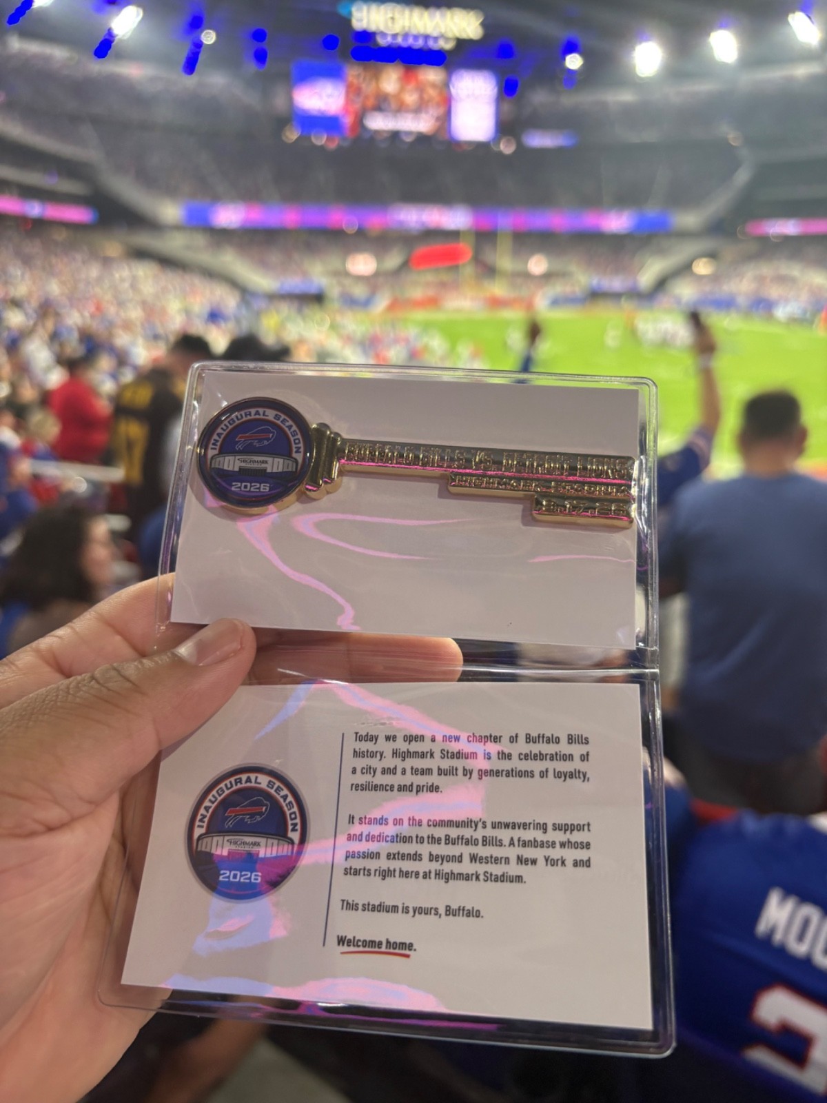 Buffalo Bills Football Commemorative Key-First game 9/17/2026 Buffalo Bills Football Commemorative Key-First game 9/17/2026