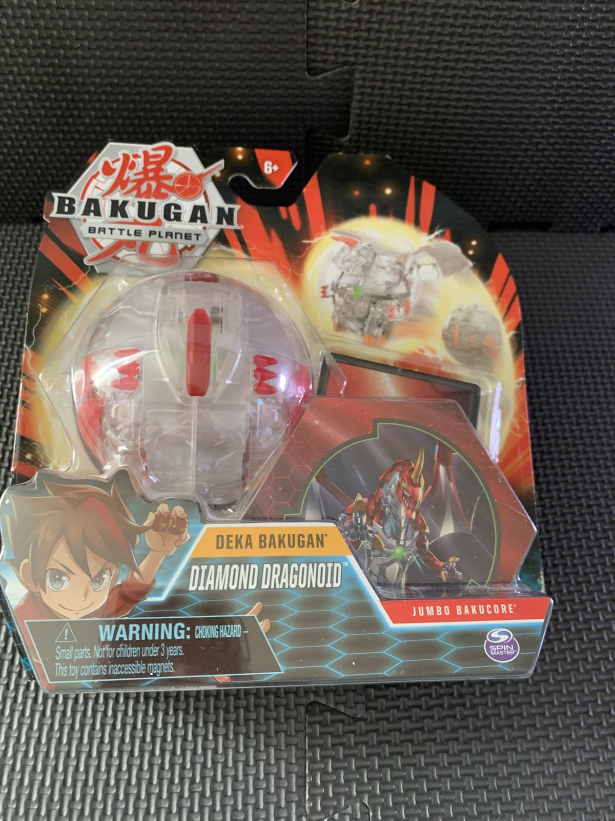 BAKUGAN Battle Planet Deka Diamond Dragonoid  Jumbo Bakucore Translucent