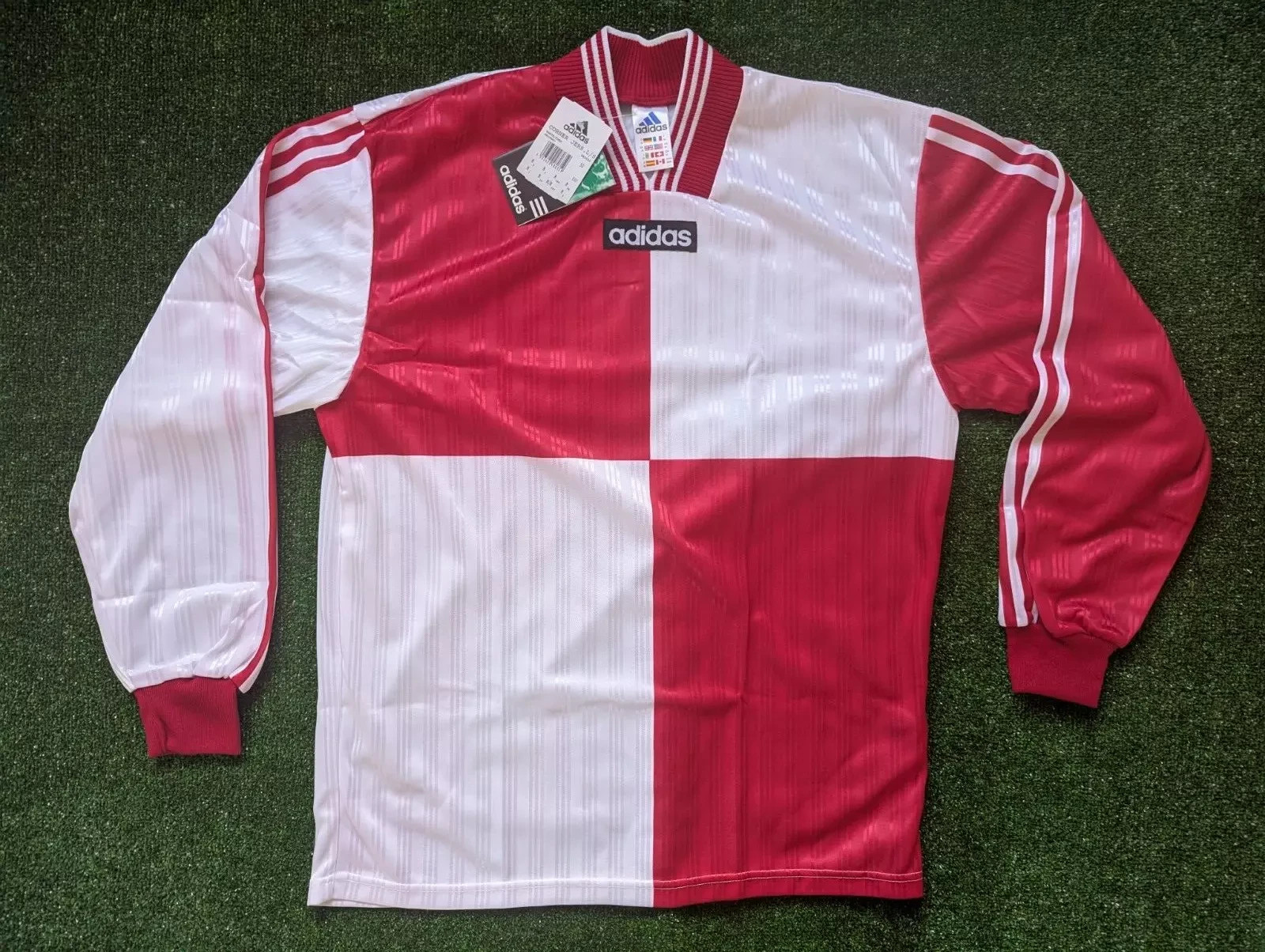 Vintage Adidas 90s Corner Template (Rangers, Liverpool) L/S Jersey Medium *BNWT*