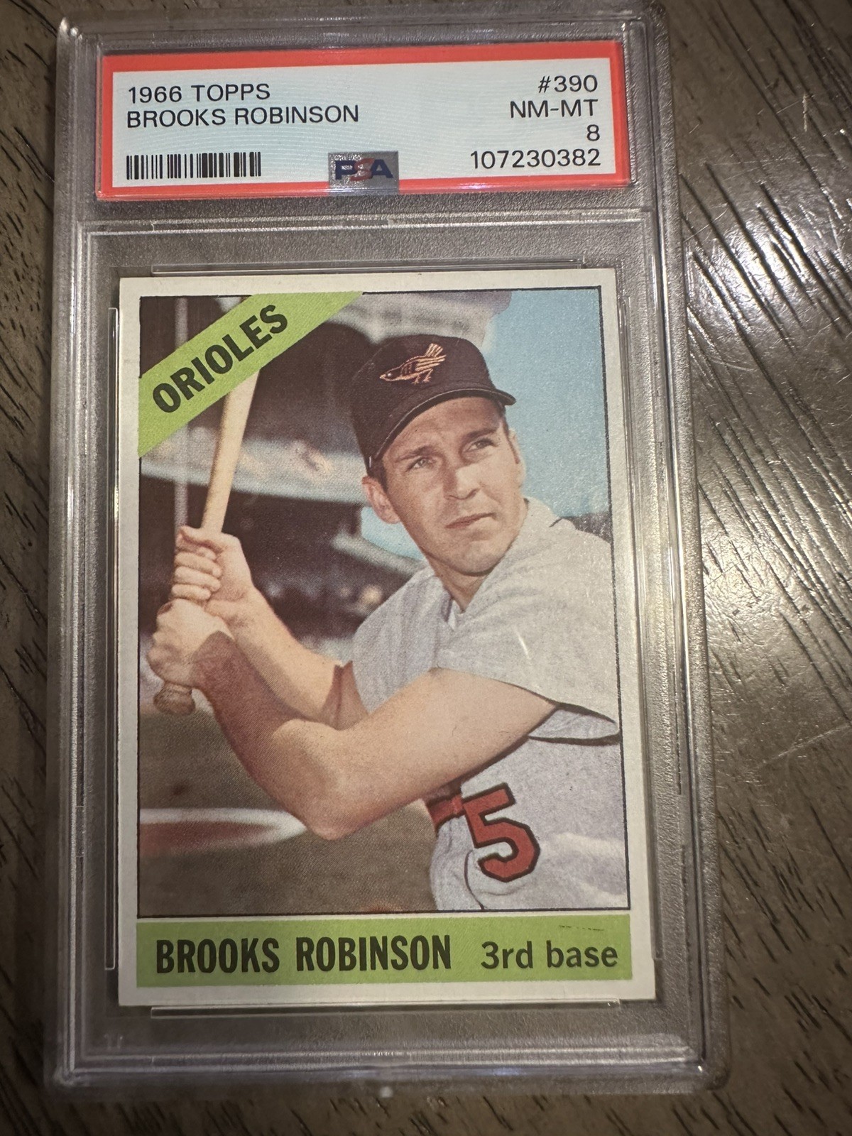 1966 Topps Set-Break #390 Brooks Robinson PSA 8 NM-MT