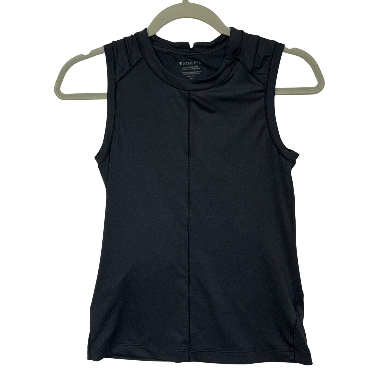 Athleta Sunchaser Tank Womens XXS Black Running Training Sleeveless Top Athleta Sunchaser Tank Womens XXS Black Running Training Sleeveless Top