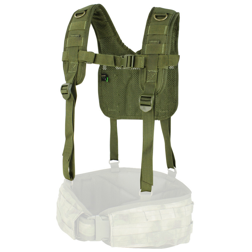 Condor Outdoor MOLLE H-Harness Suspender System for Tactical Belts 215