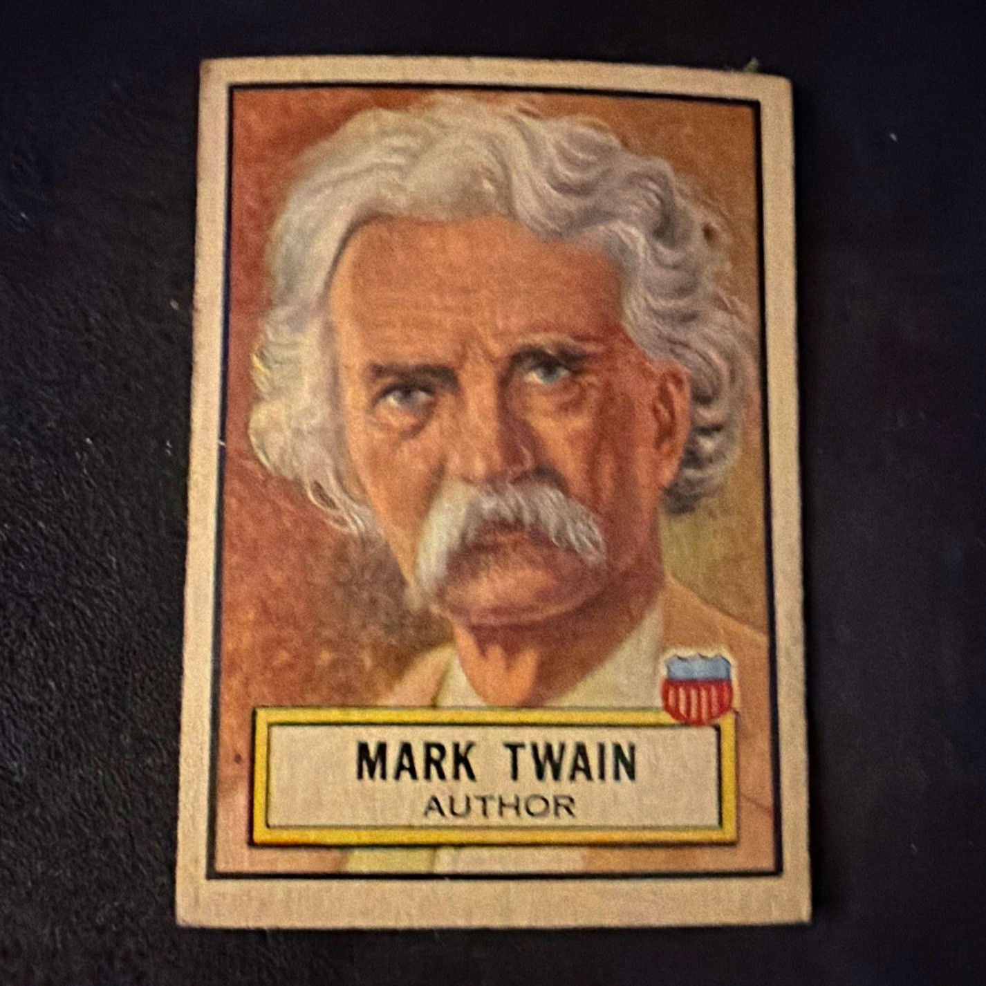 VTG 1952 Look'n-See Mark Twain Non-Sport Trading Card #29 Red Paper Reveal