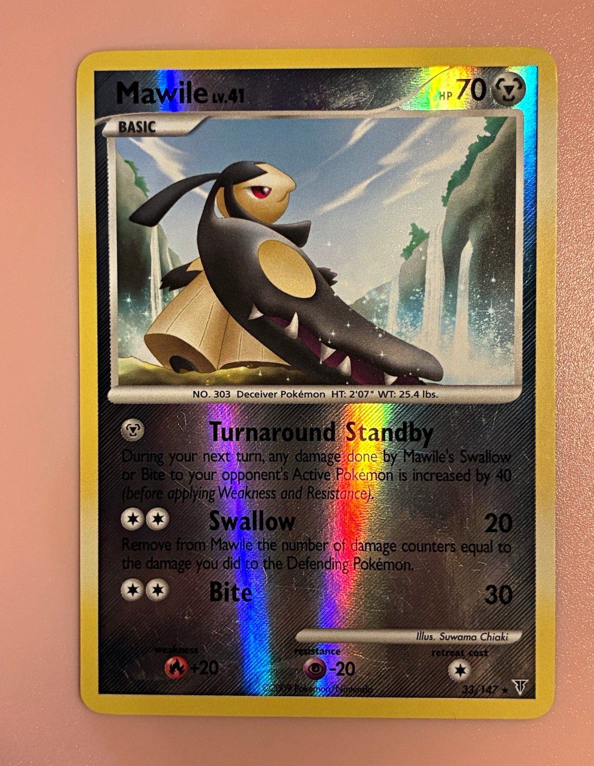 Nintendo Pokemon TCG Mawile 33/147 Supreme Victors Reverse Holo Rare 2009