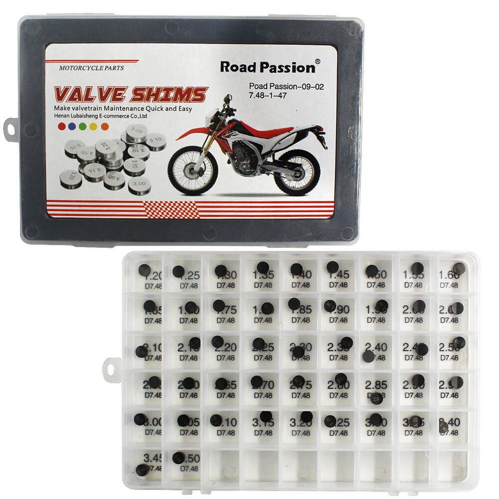 47Pcs 7.48mm 1.2-3.5 Valve Shim Kit for Kawasaki KLX250S 2009-2019 2020 21 2022 47Pcs 7.48mm 1.2-3.5 Valve Shim Kit for Kawasaki KLX250S 2009-2019 2020 21 2022