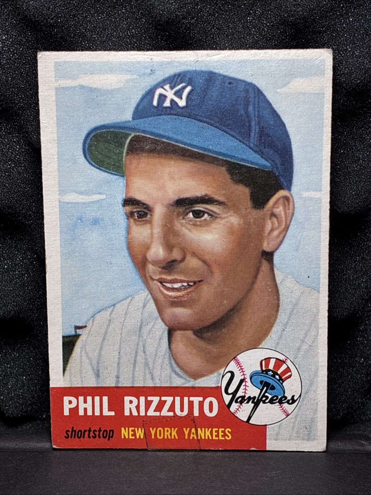1953 Topps - Phil Rizzuto #114 *old Tape On Top & Bottom See pics*