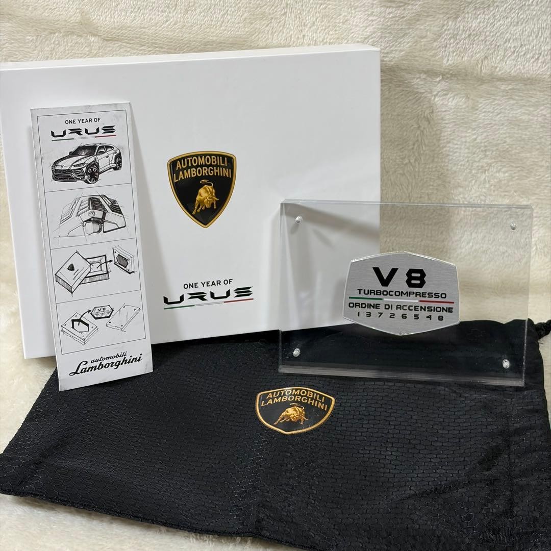 Lamborghini Urus 1st Anniversary V8 Engine Plate - Owner\'s Pre-Delivery Item
