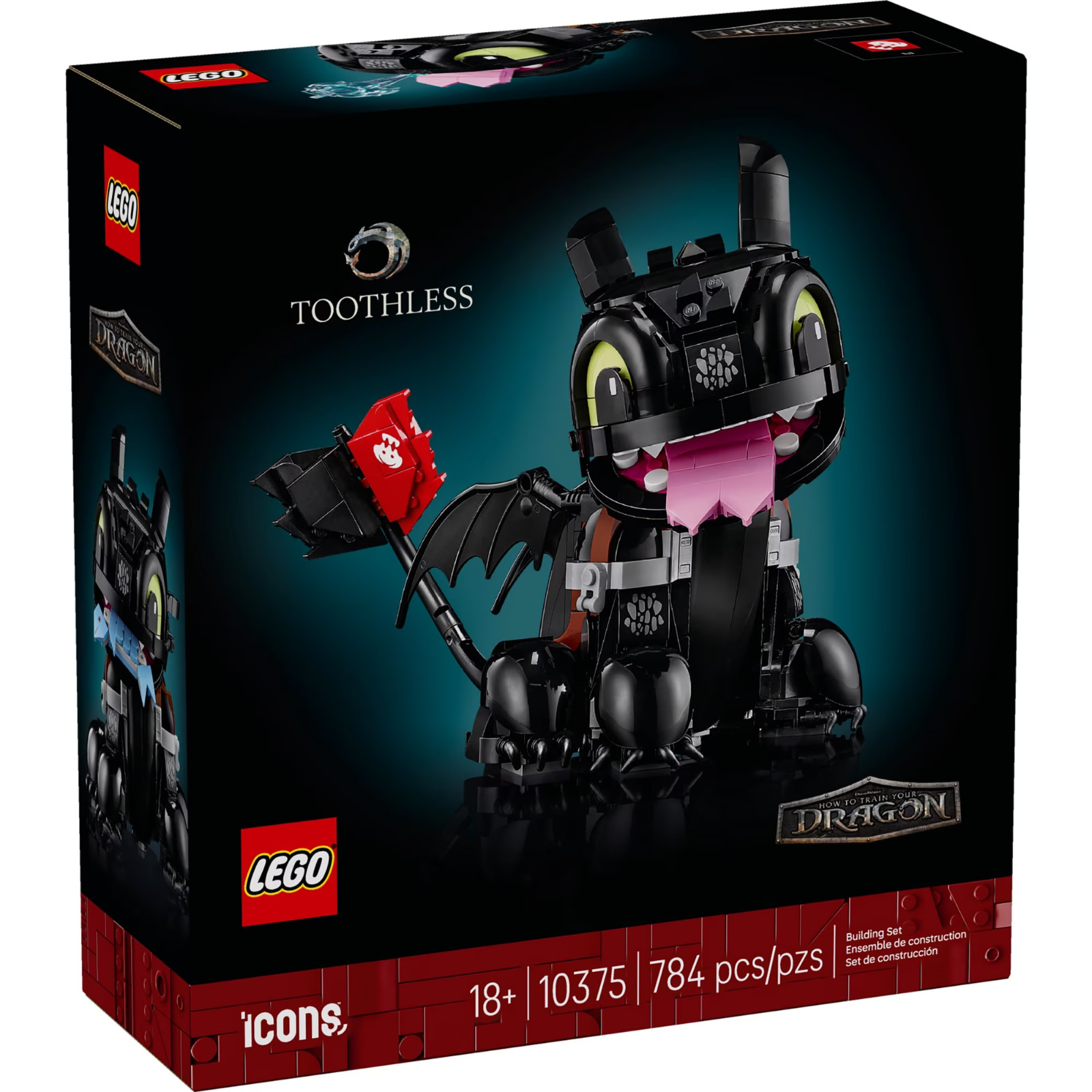 LEGO Icons How to Train Your Dragon Toothless 10375 Display Set New Sealed