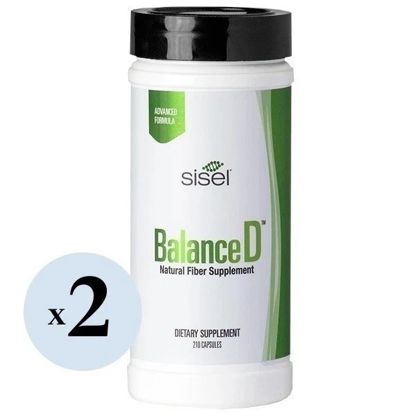 2 Pack Sisel BalanceD Natural Fiber Supplement 210 Capsules - NEW 🔥US Seller🔥