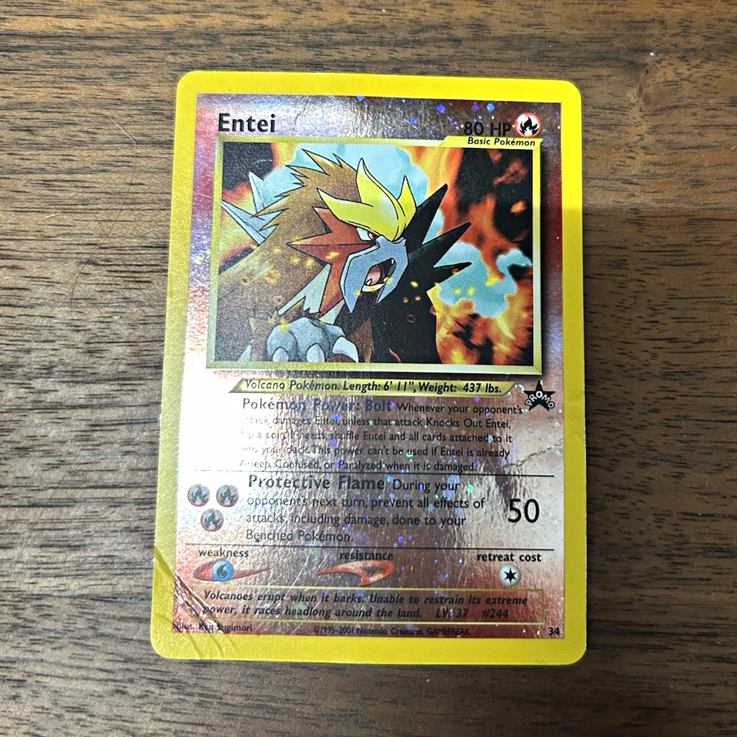 Pokémon TCG Entei Neo Revelation 34 Holo Rare ENG Basic 80HP