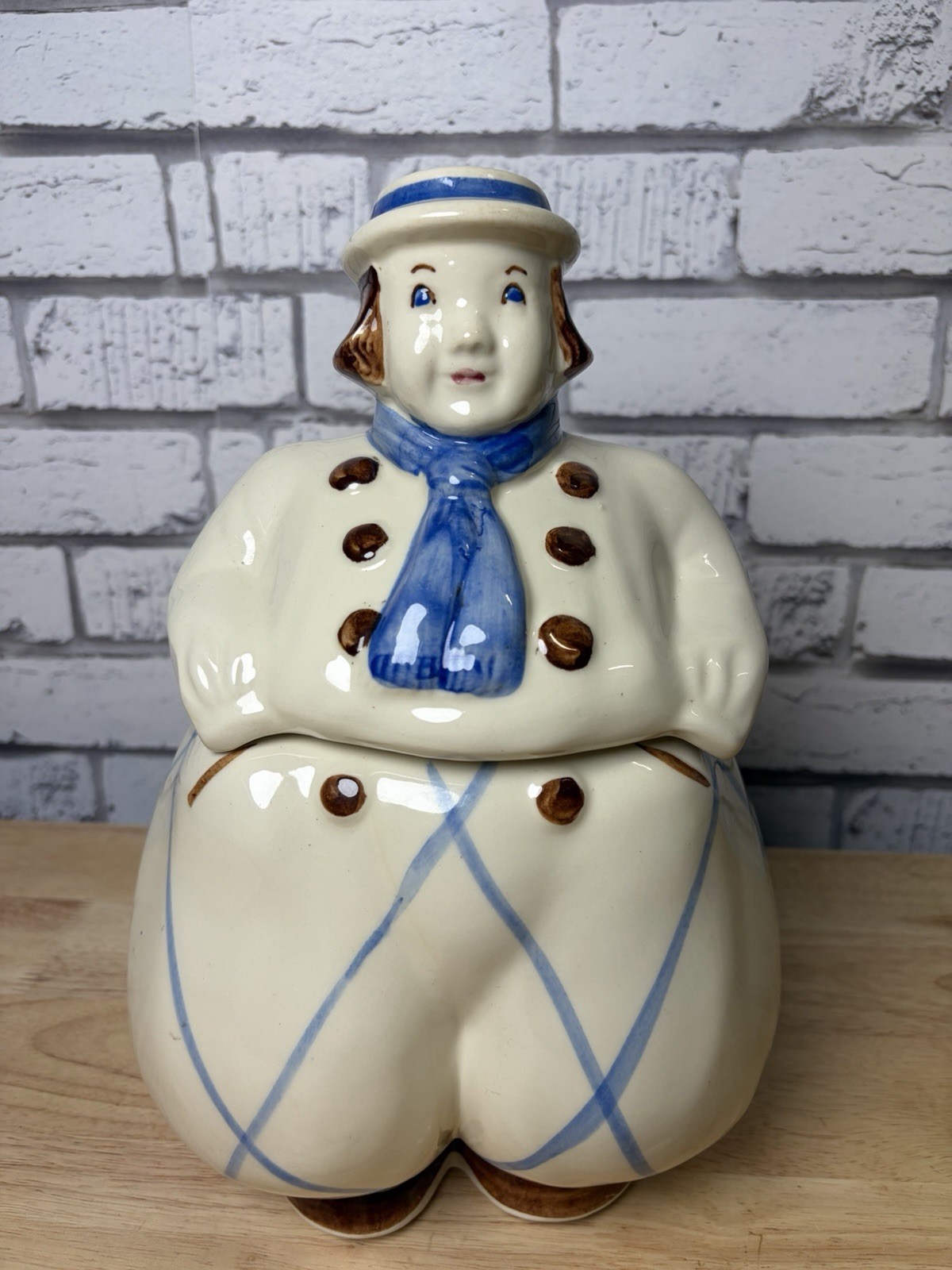 Shawnee USA Pottery Happy Dutch Boy Cookie Jar Hand Painted Vintage Mint
