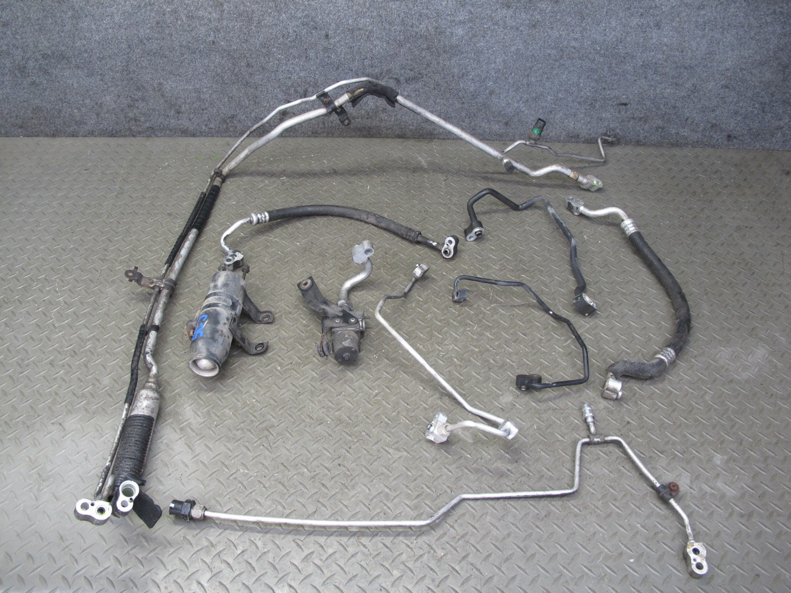 92-93 LEXUS SC300 9pcs A/C HOSE LINE PIPE W DRYER & PRESSURE REGULATOR SET OEM