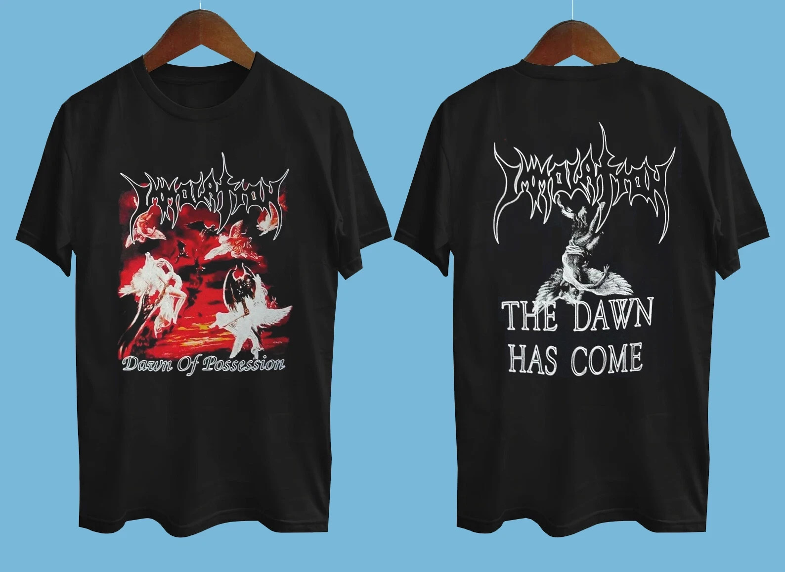 Immolation dawn of possession Short Sleeve Black All Size Shirt VC863