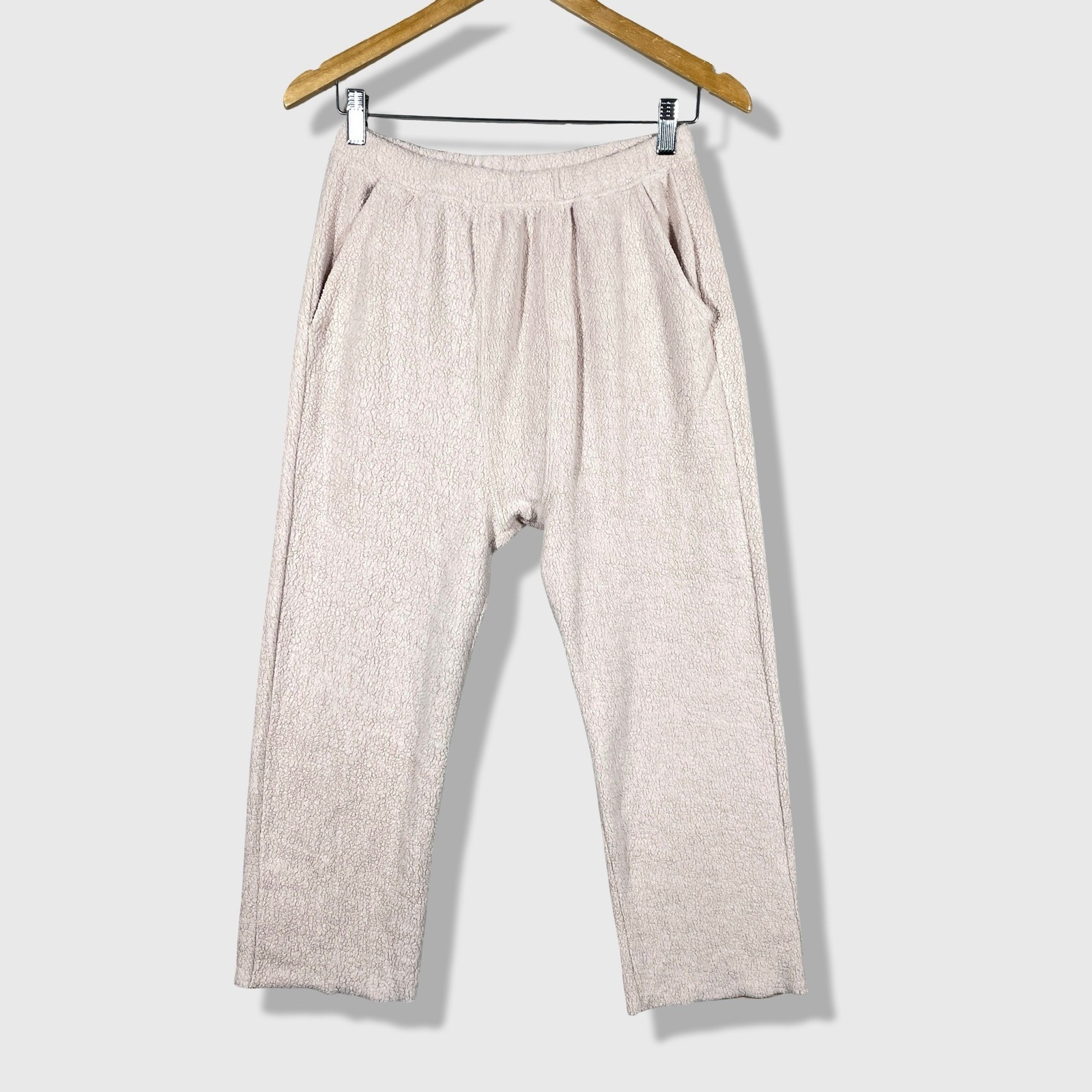 The Great Sherpa Sweatpants Womens 0 Pink Cozy Lounge Casual Soft Relaxed Boho The Great Sherpa Sweatpants Womens 0 Pink Cozy Lounge Casual Soft Relaxed Boho