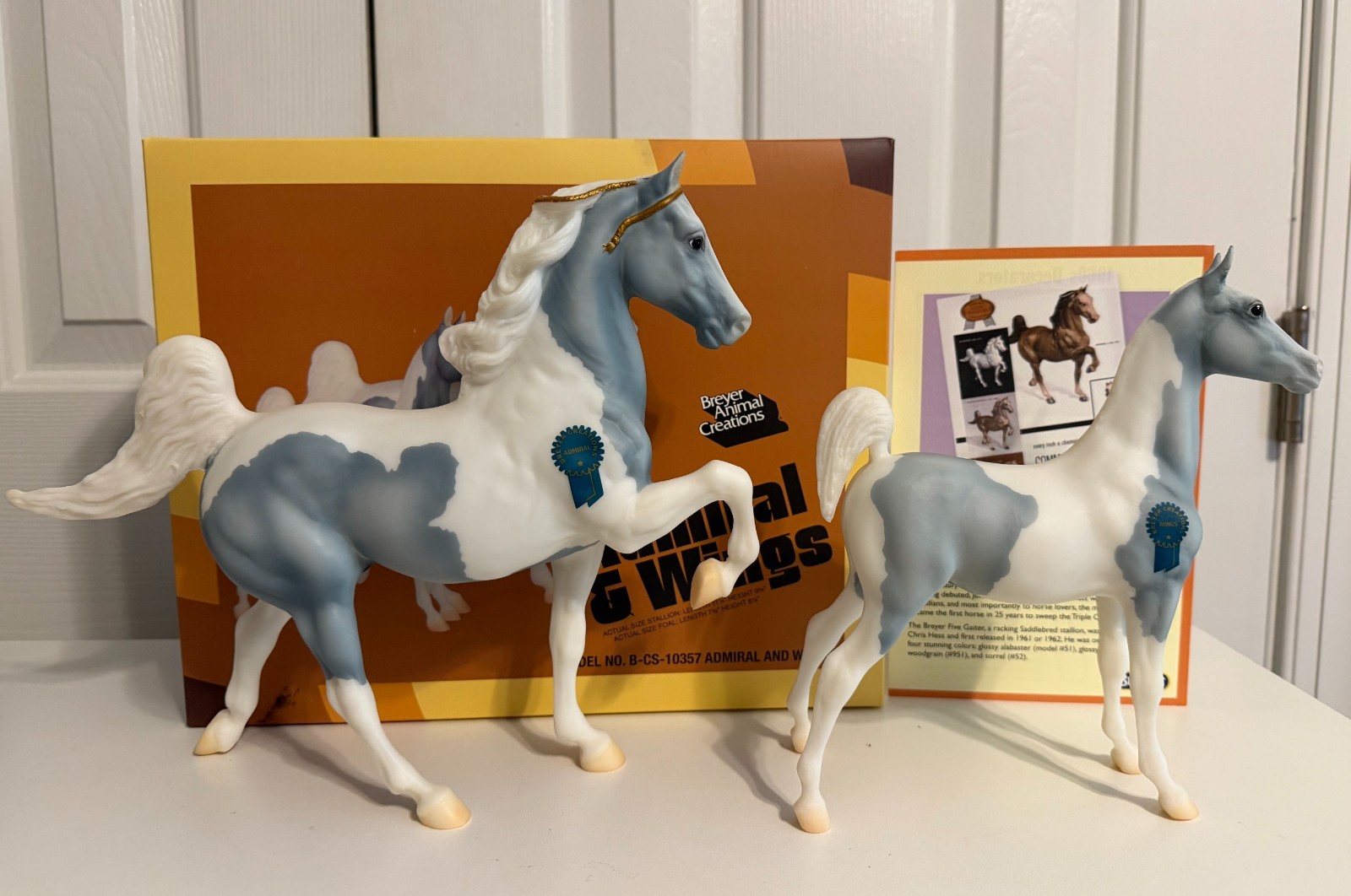 2025 Breyer Vintage Club Horse Set Admiral & Wings W/ COA And Box 2025 Breyer Vintage Club Horse Set Admiral & Wings W/ COA And Box