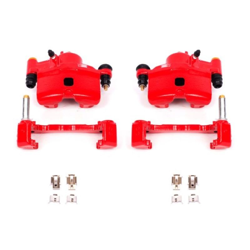 PowerStop Powder Coated Brake Calipers for Honda Civic 1990-2000 – Red Pair