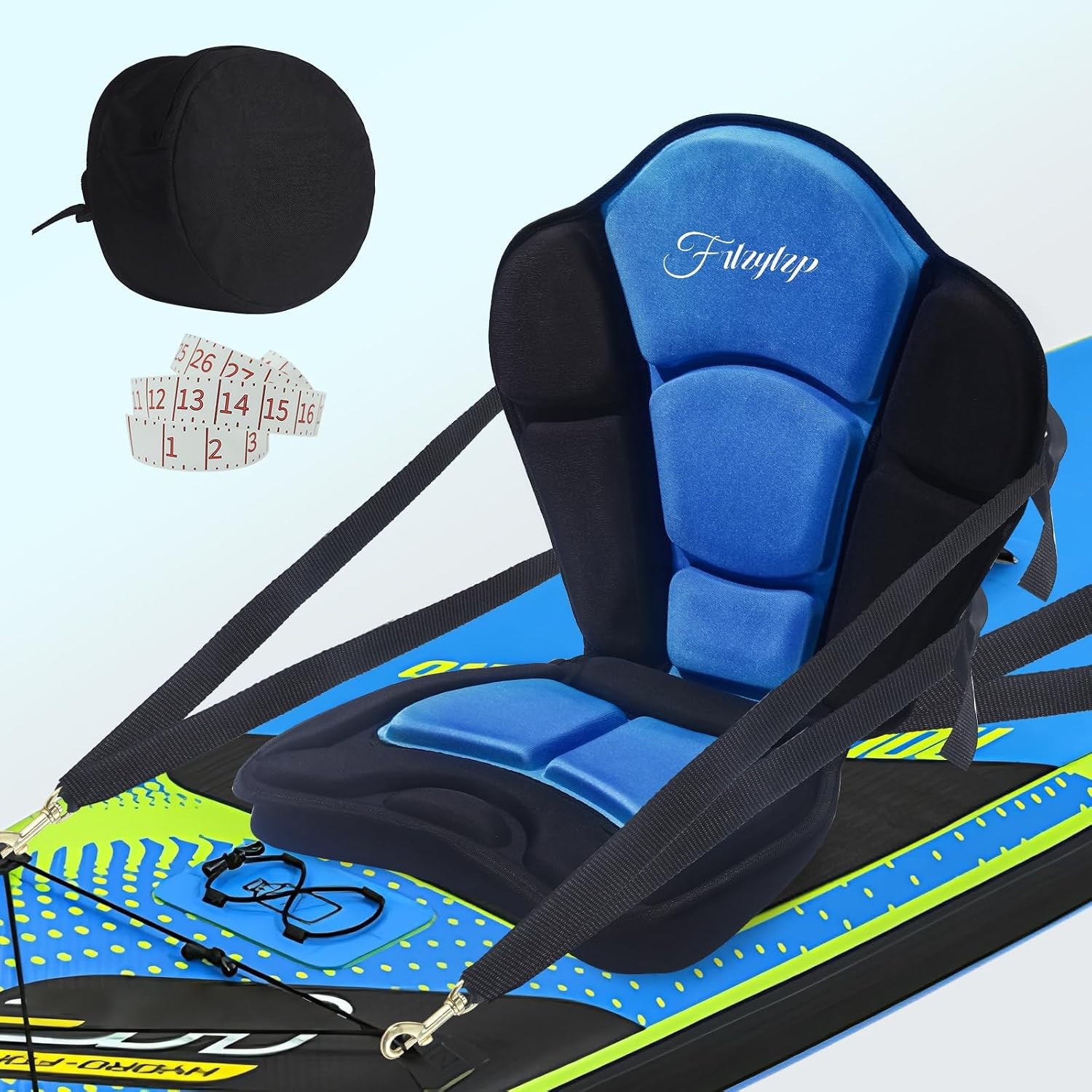 Thickened Kayak Seats - Premium Shockproof Seats with Back Support for Kayaking,