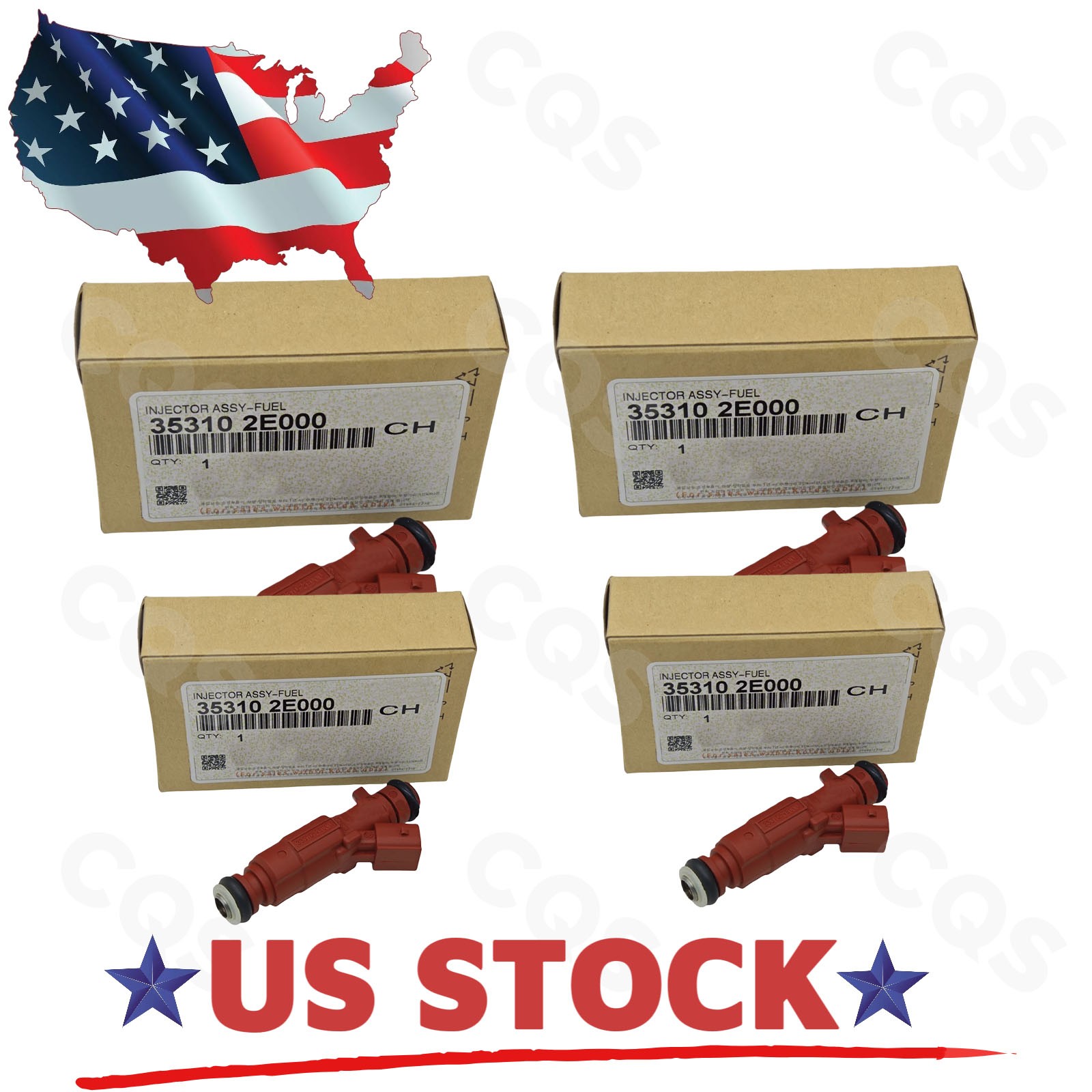 NEW 4x Fuel Injector For 2014-2019 Kia Forte Hyundai Elantra 1.8L 2011-2019 2.0L