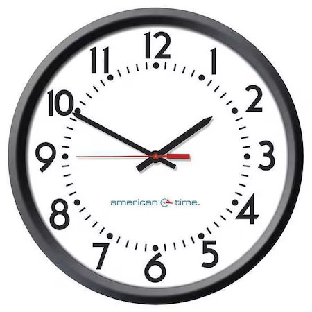 American Time U54baaa304 Clock, Analog, 13-1/4\ American Time U54baaa304 Clock, Analog, 13-1/4\