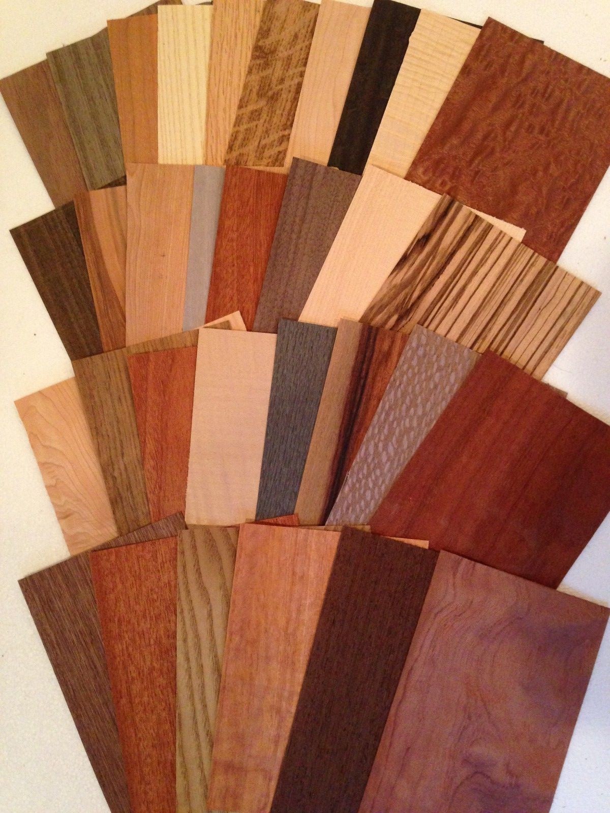 Wood Veneer variety piece mix pack over 20 sq ft  Artist craft cricut Marquetry