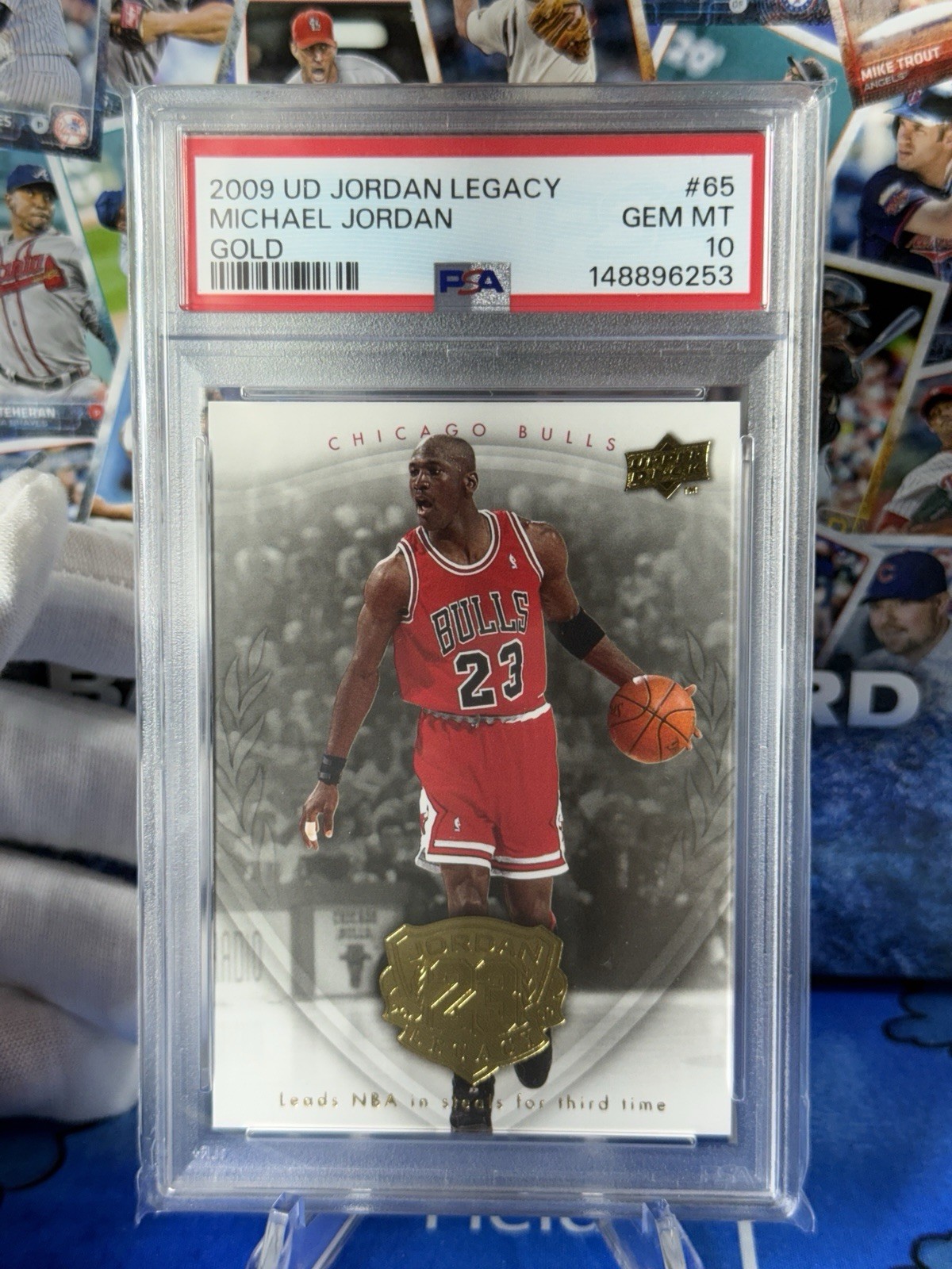 2009 Upper Deck - Michael Jordan #65 Legacy Gold PSA 10 NBA Basketball HOF