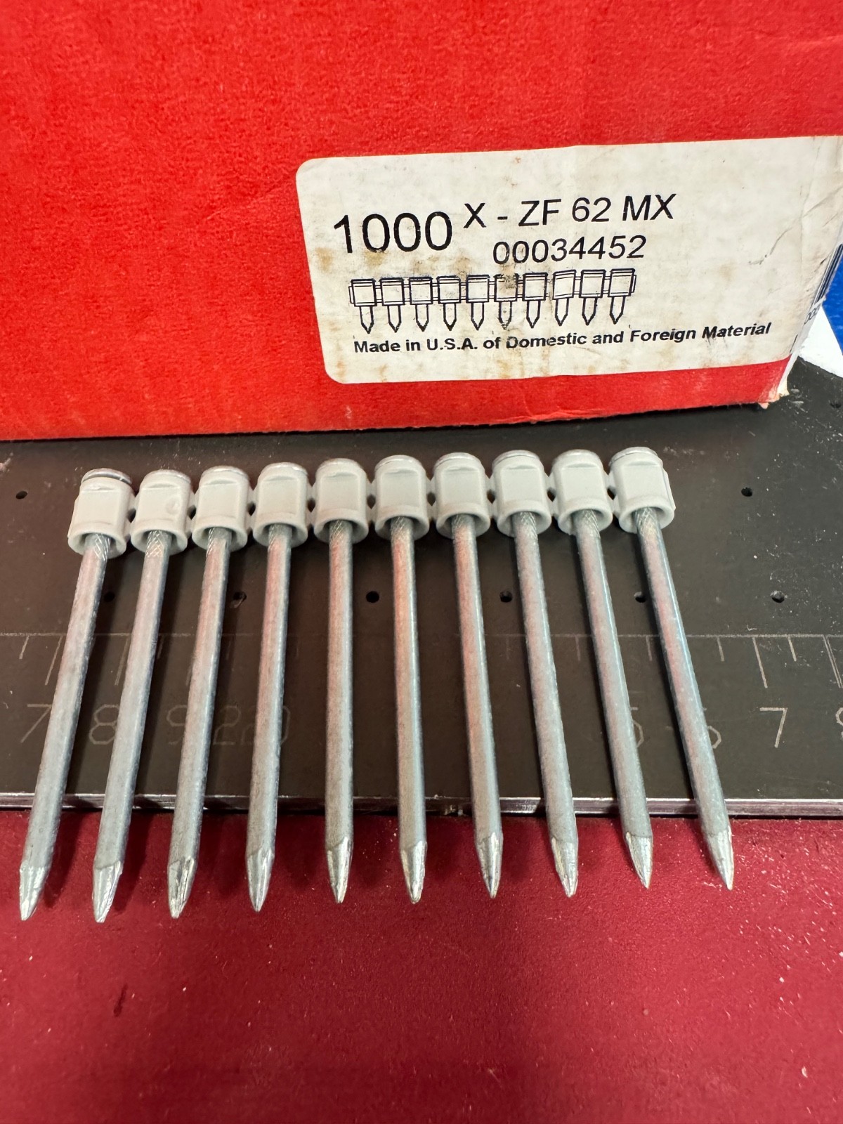 Hilti X ZF 62 MX Collated Pins