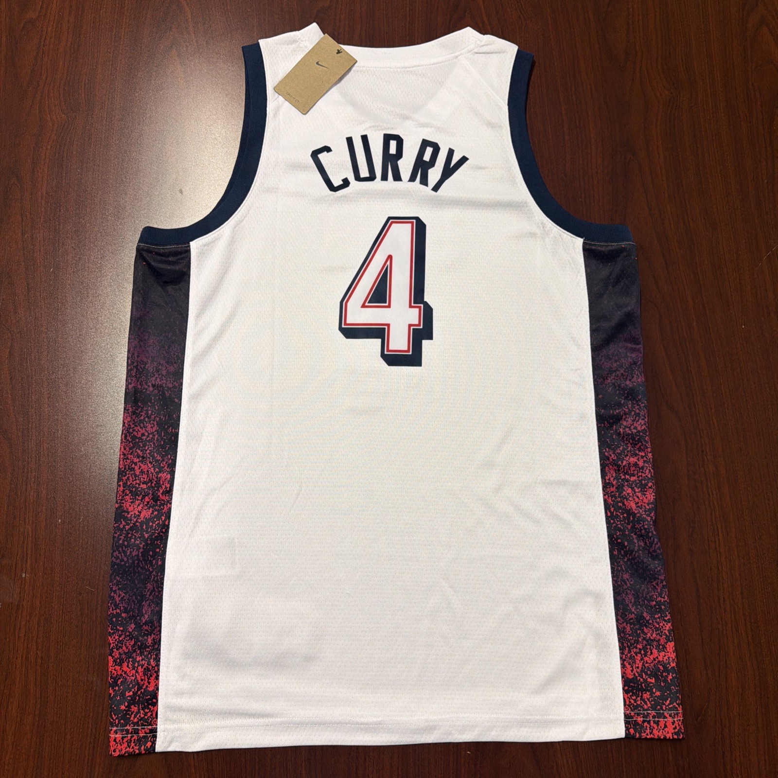 Steph Curry #4 Team USA Olympic Basketball Jersey NWT Men\'s Size L Replica 