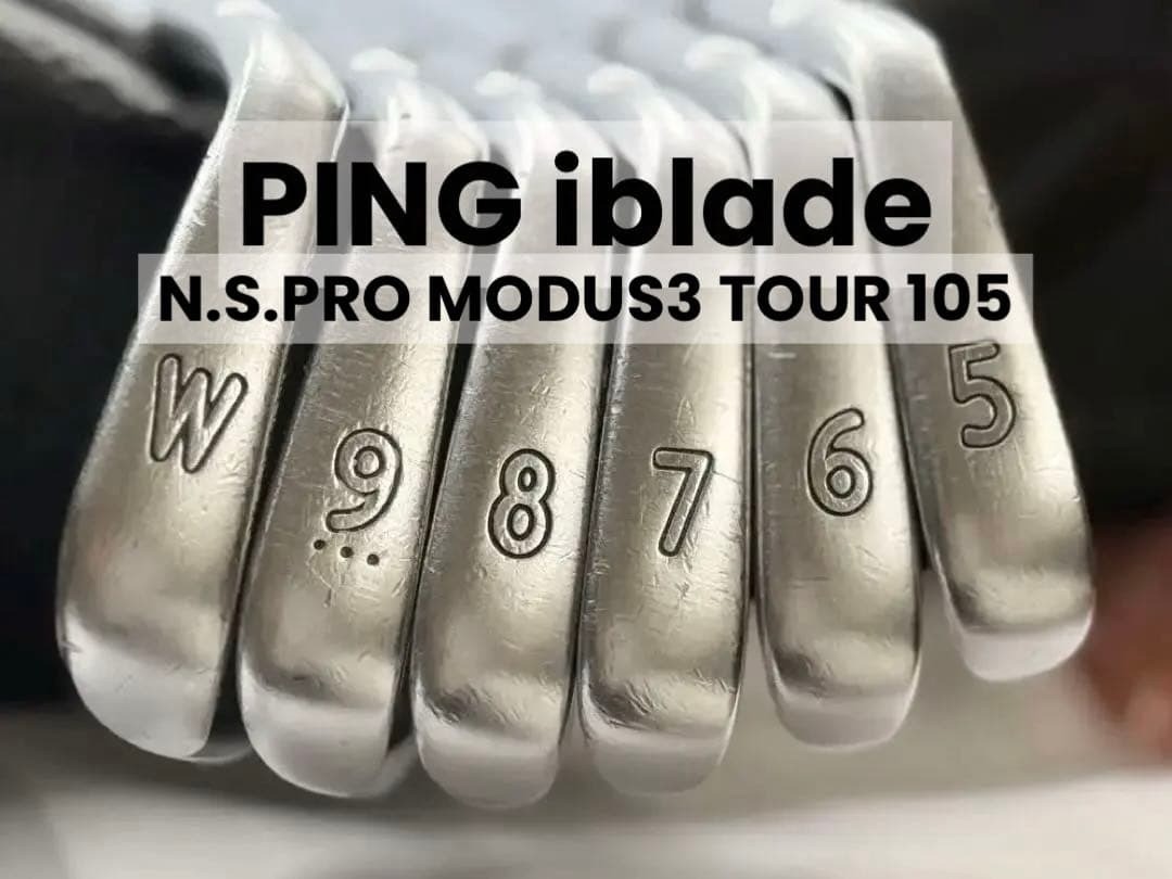 Ping iBLADE Iron Set Black Dot 6pcs 5-9,W Stiff Flex N.S.PRO MODUS3 TOUR 105 RH