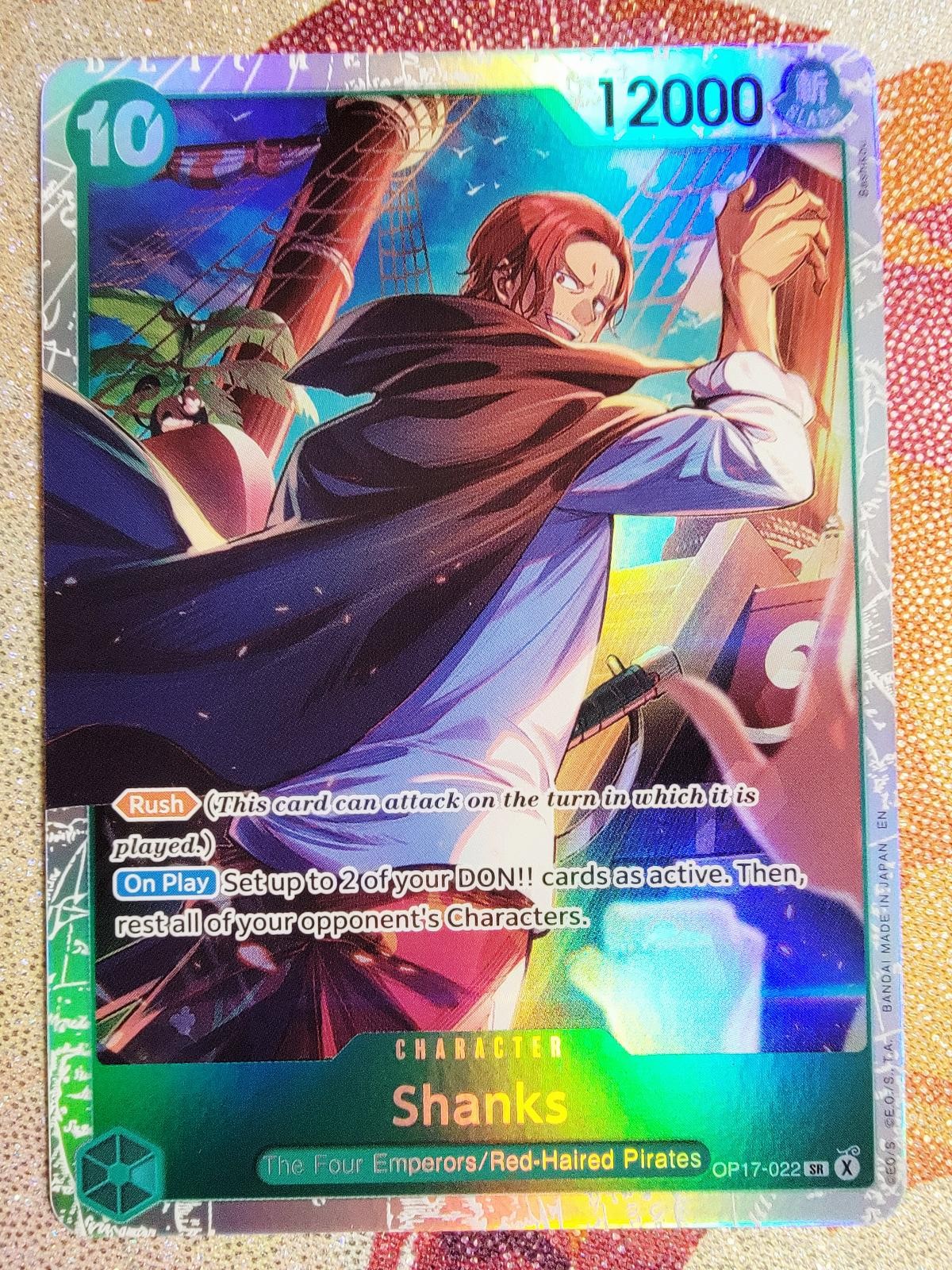 Shanks (022) OP17-022 The World\'s Strongest Warriors One Piece Foil NM