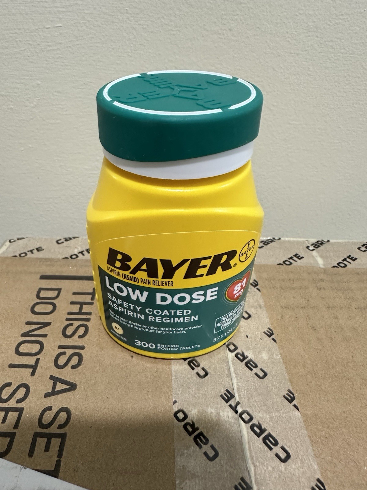Bayer Aspirin Low Dose 81 mg - 300 Count