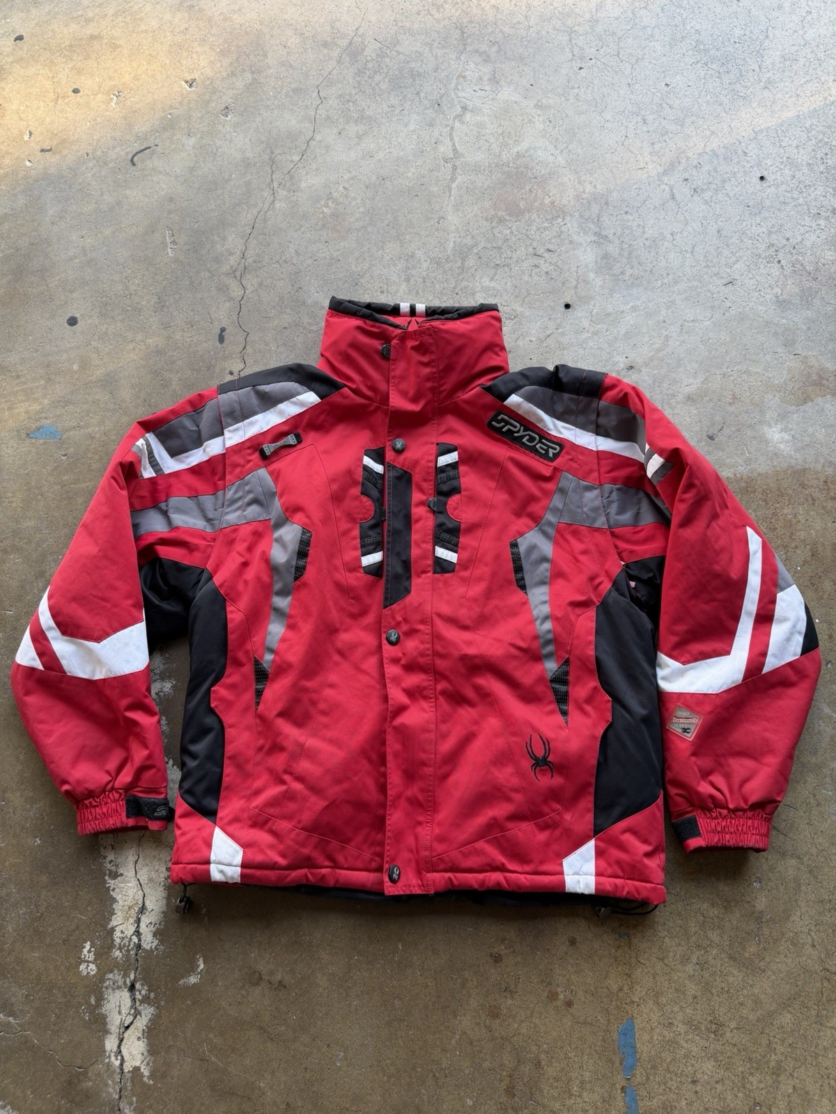 Vintage Spyder Dermizax-EV X-Static Insulated Ski Jacket Red Black Men\'s Medium