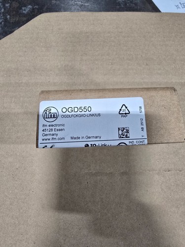 IFM I/O Link OGD550 Laser Distance Sensor OGDLFCKG/IO-LINK/US - Made in Germany IFM I/O Link OGD550 Laser Distance Sensor OGDLFCKG/IO-LINK/US - Made in Germany
