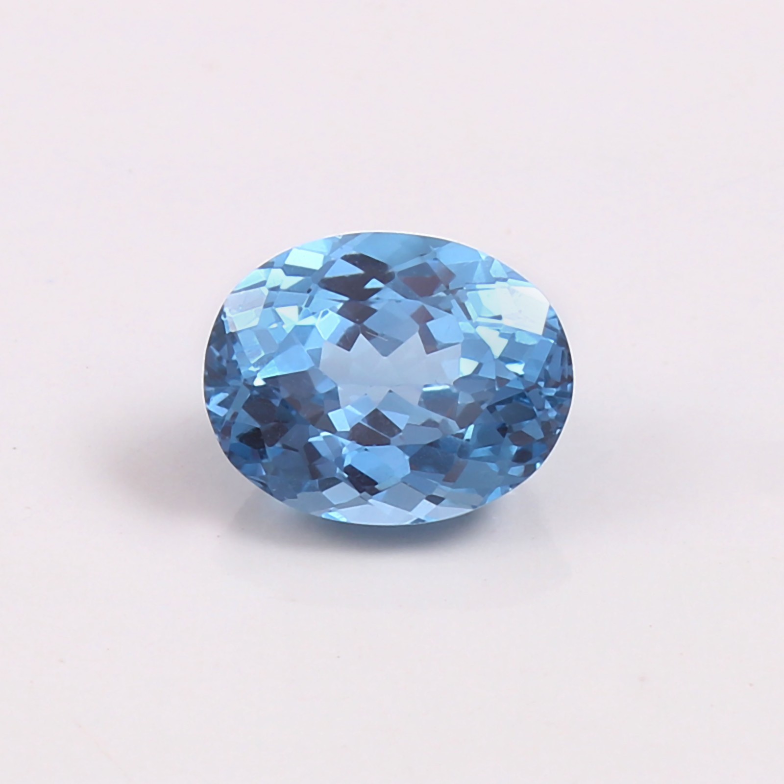 AAA 7.50 Ct Natural Flawless Brazilian Blue Aquamarine Loose Gemstone Oval Cut