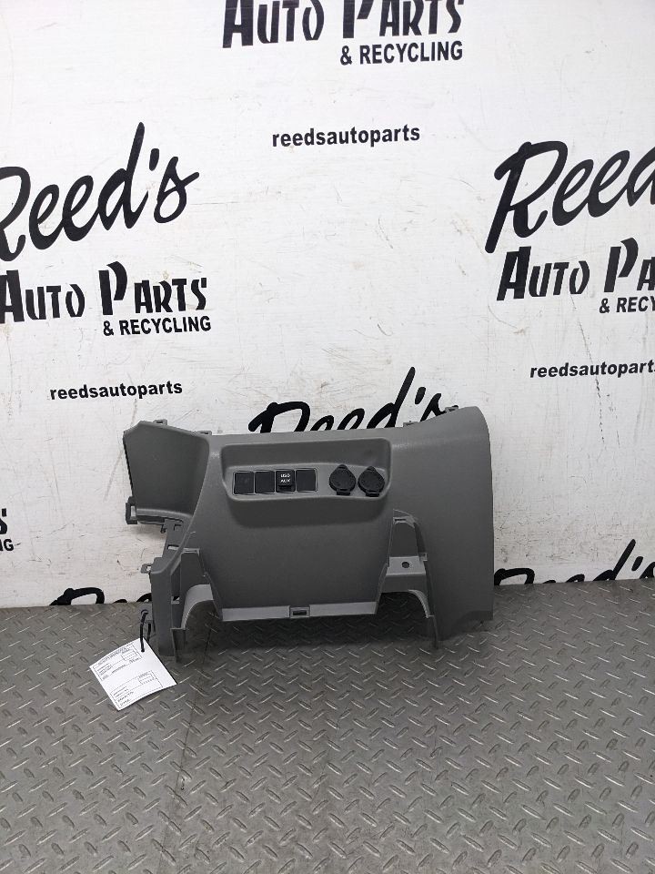 12-15 Toyota Tacoma Center Dash Lower Cover Trim Panel GRAY USB Aux 1201968