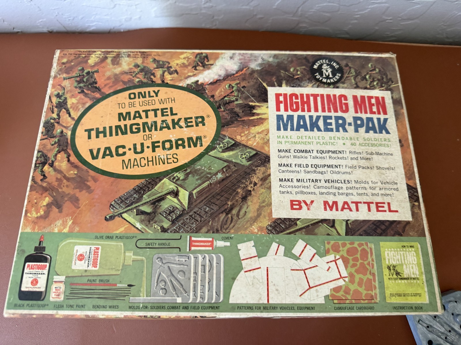 VTG 1965 Mattel THINGMAKER FIGHTING MEN MAKER-PAK 7598 VTG 1965 Mattel THINGMAKER FIGHTING MEN MAKER-PAK 7598