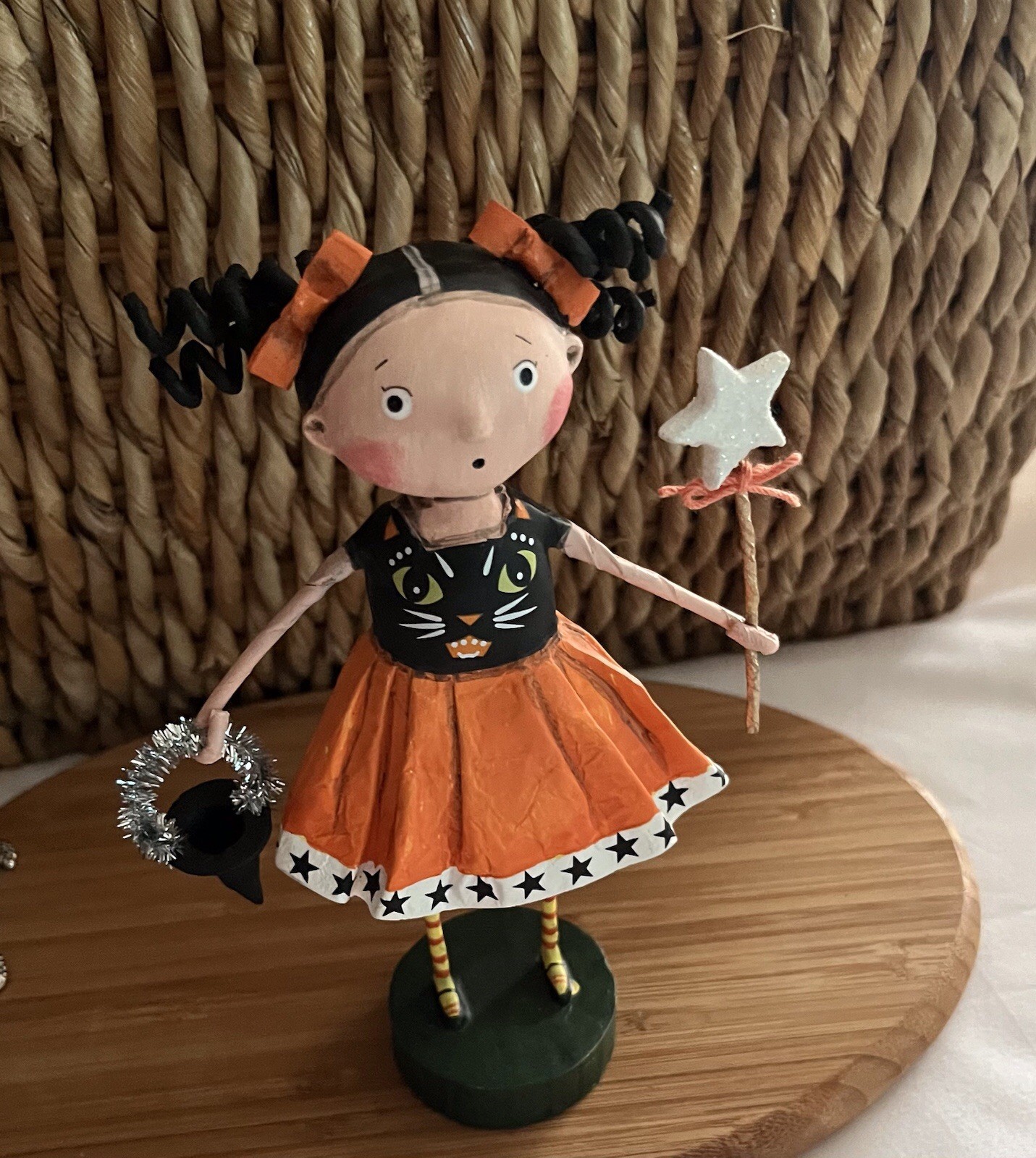 Retired Signed Lori Mitchell “Cats Meow” 2000 Brand New Perfect Just Missing Box